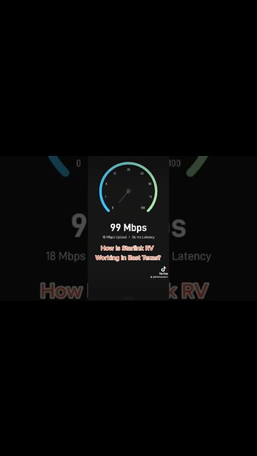 #starlink working great. #texas #RV #Nomad #shorts #new #fulltimerv