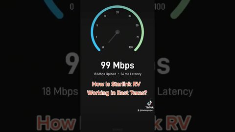 #starlink working great. #texas #RV #Nomad #shorts #new #fulltimerv