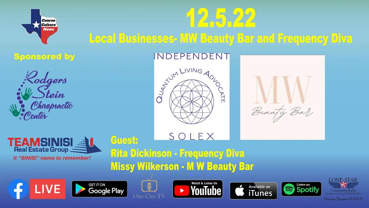 12.5.22 - Local Businesses- MW Beauty Bar and Frequency Diva - Conroe Culture News