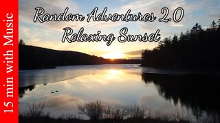 Sunset Over Weiser State Forest District Lake - 15 Minutes of Relaxing Music