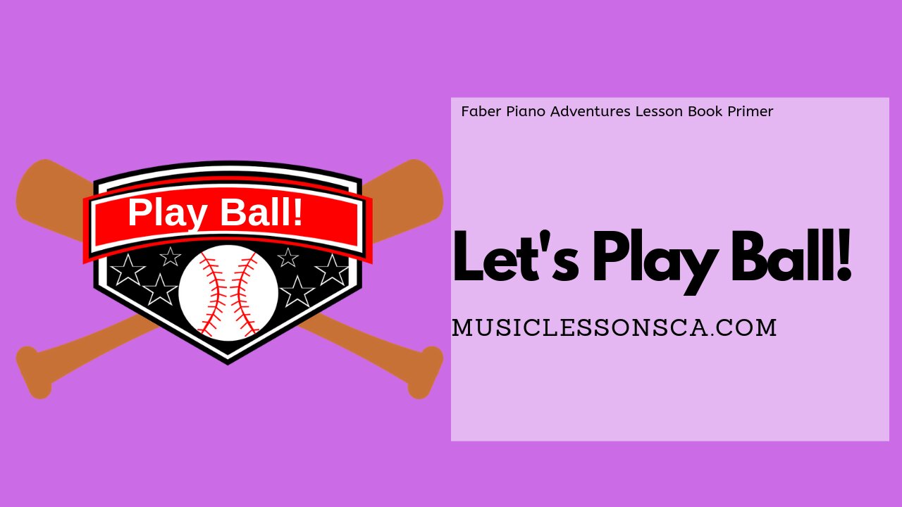 Piano Adventures Lesson Book Primer - Let's Play Ball