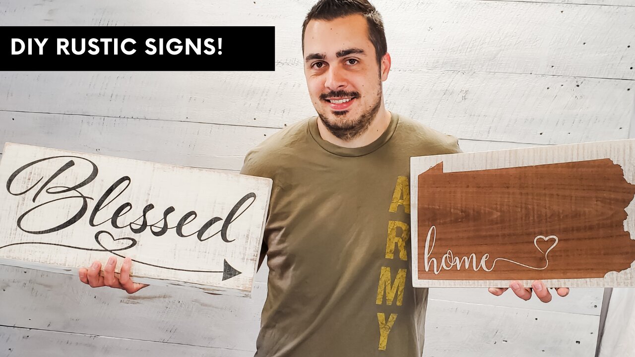 Rustic Sign Tutorial -- Make Your Own Signs