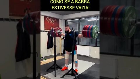 AGACHAMENTO de 325kg de Lasha Talakhadze! Assustadoramente fácil. #Shorts