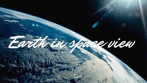 EARTH IN THE SPACE IN VIEW NASA video