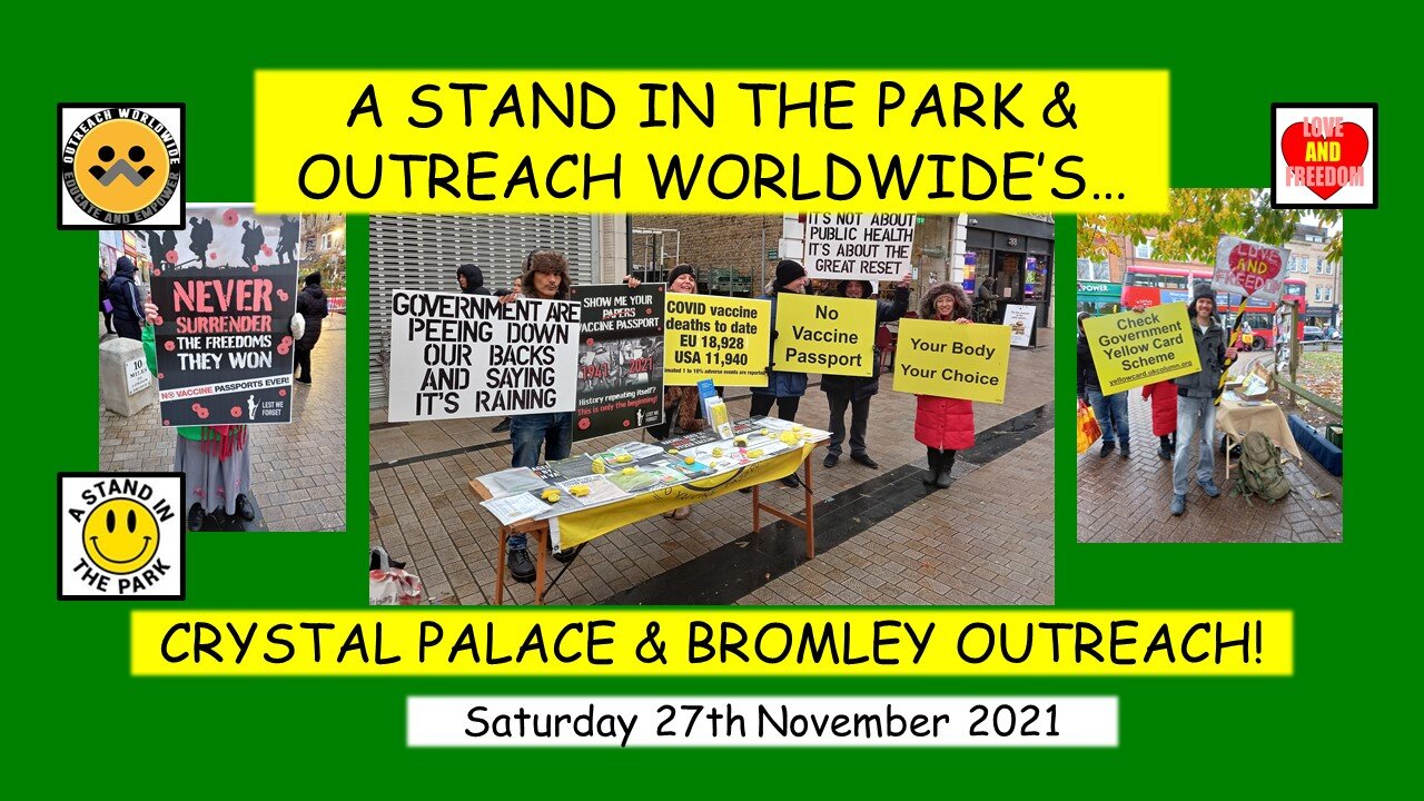 A Stand in the Park & Outreach Worldwide's Crystal Palace & Bromley Outreach!