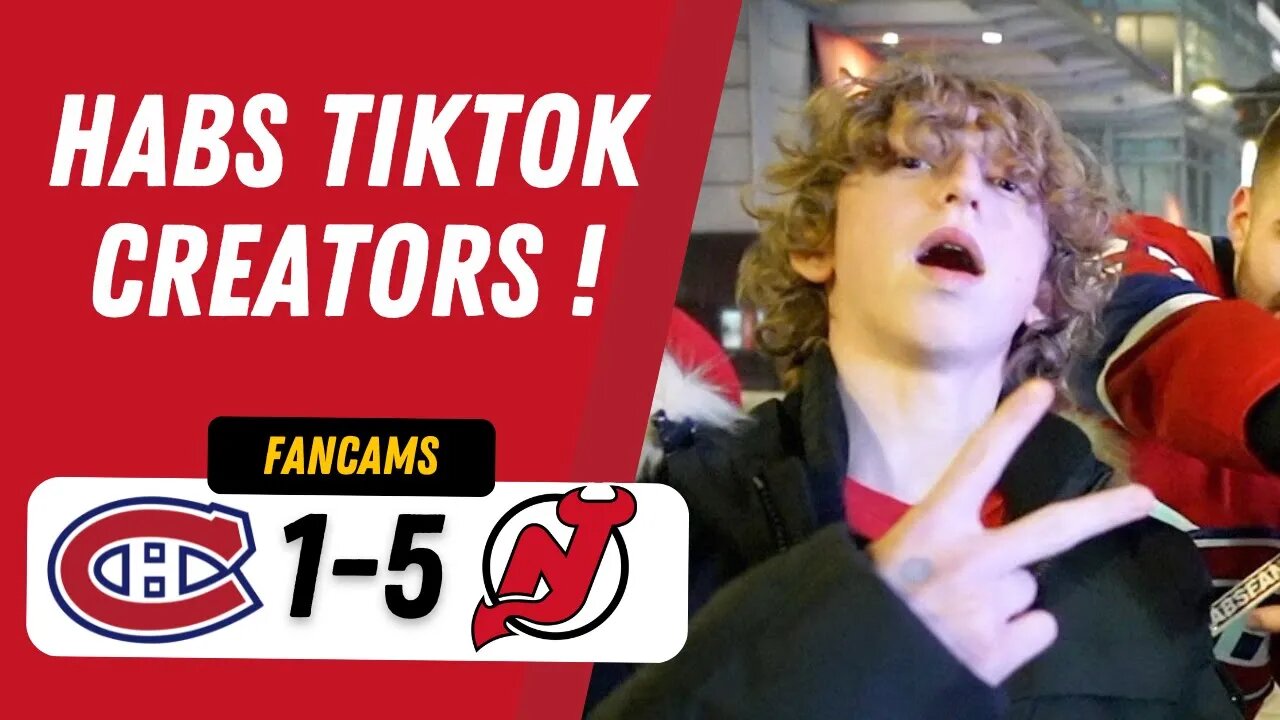 HABS TIKTOK CREATORS ! | MTL 1-5 NJD | FANCAM