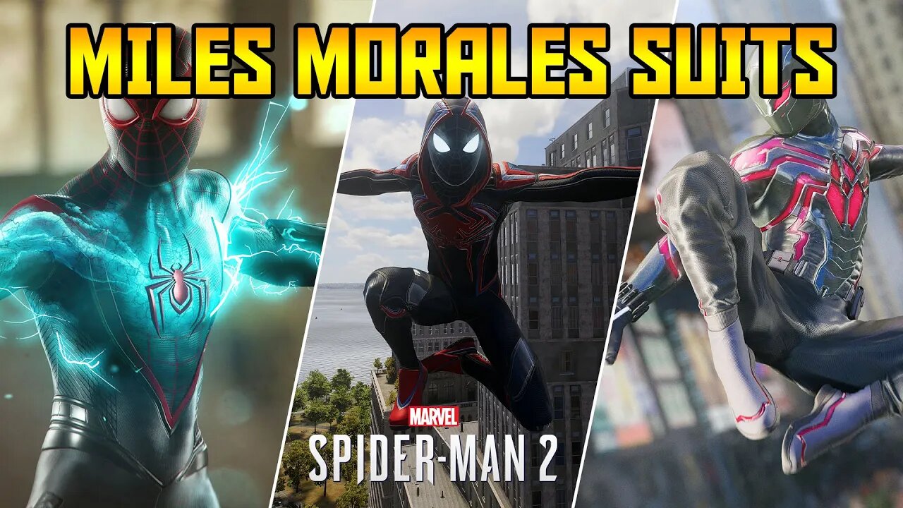 All 34 Miles Morales Unique Suits Showcase in Marvel's Spider-Man 2