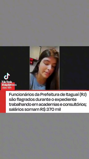 Funcionária da prefeitura de Itaguaí (RJ) é flagrada durante o expediente trabalhando em academia...