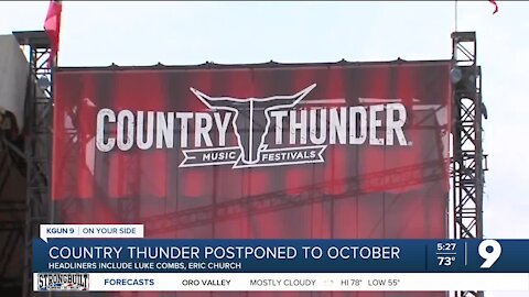 Country Thunder postponed to October; lineup announced