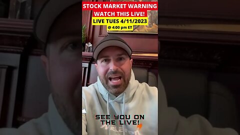 Stock Market Live Stream 4/11 @ 4pm ET!