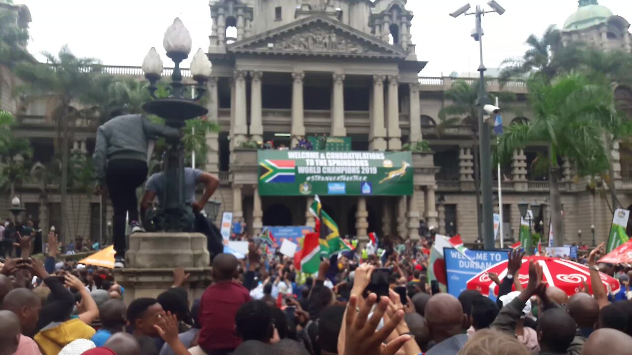 SOUTH AFRICA - Durban - Springboks parade RWC Trophy (Videos) (s95)