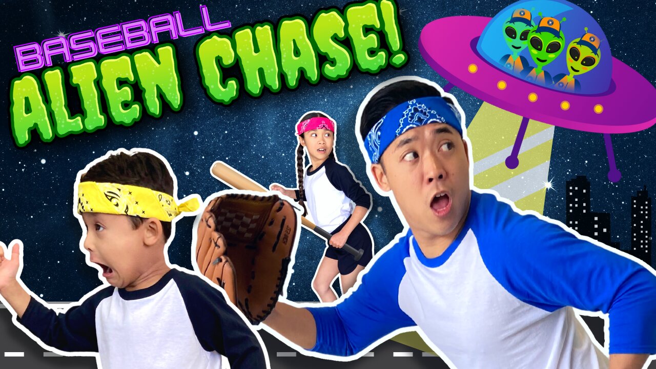 ⚾🛸 Baseball vs. ALIENS VIDEOGAME Workout | Go Home Run | Brain Break + Baseball Drills