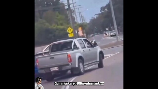 She should've stayed in the vehicle