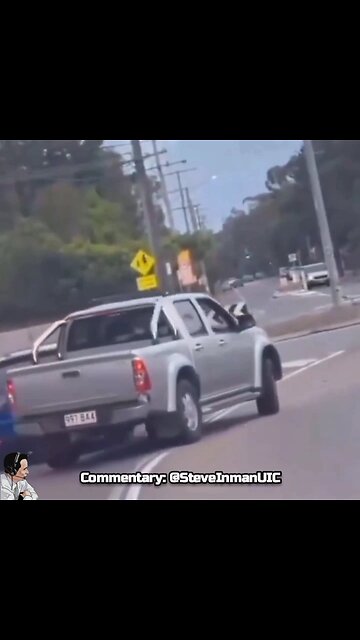 She should've stayed in the vehicle