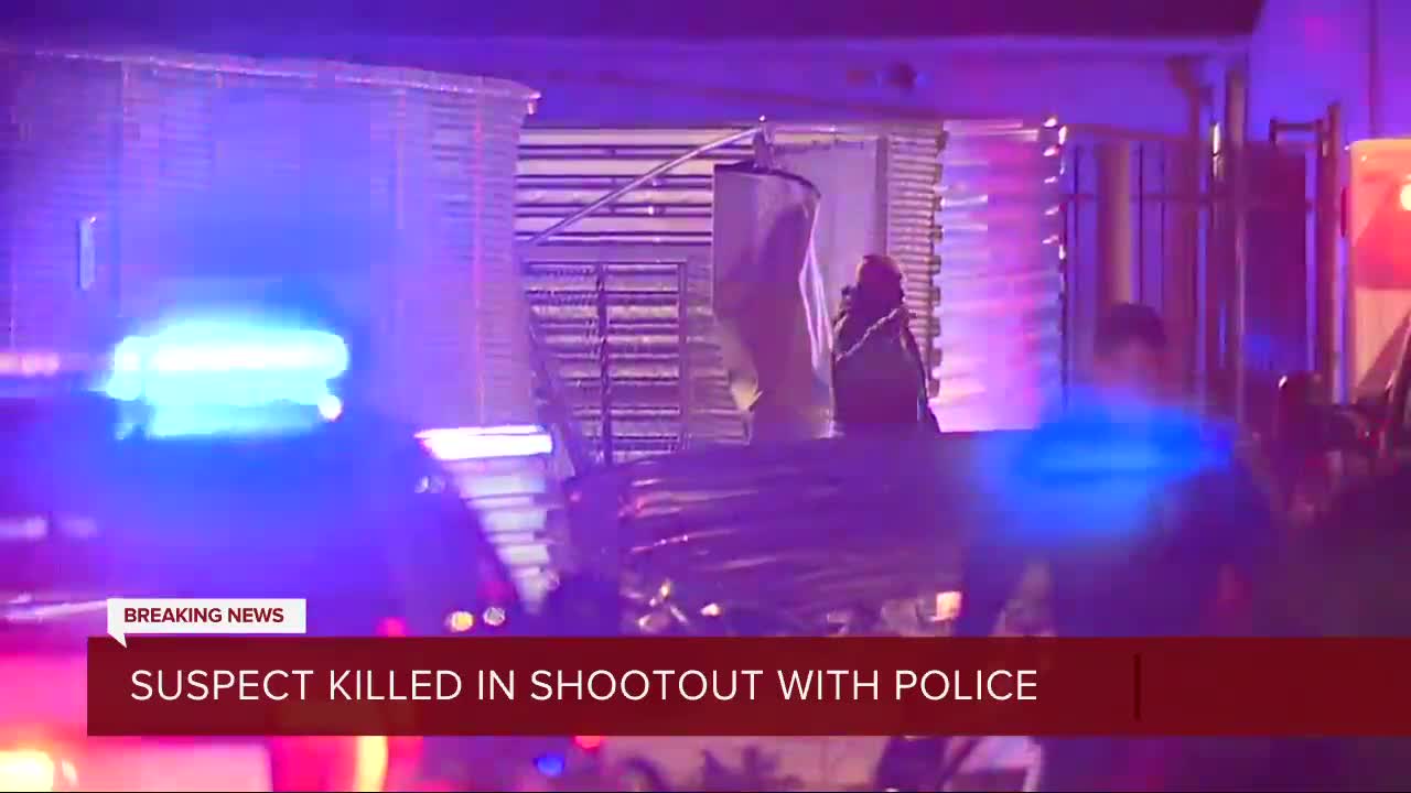 Suspect killed in shootout with police