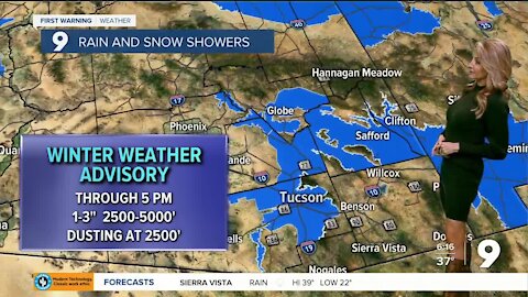 Rain and snow through Tuesday