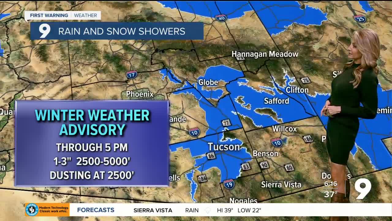 Rain and snow through Tuesday