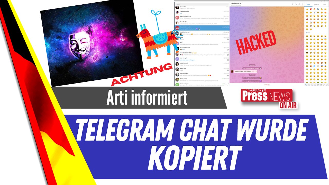 ACHTUNG Hacker fälscht Telegram Account.