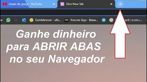 Ganhe dinheiro quando clicar em NOVA ABA no Google Chrome AddSlice