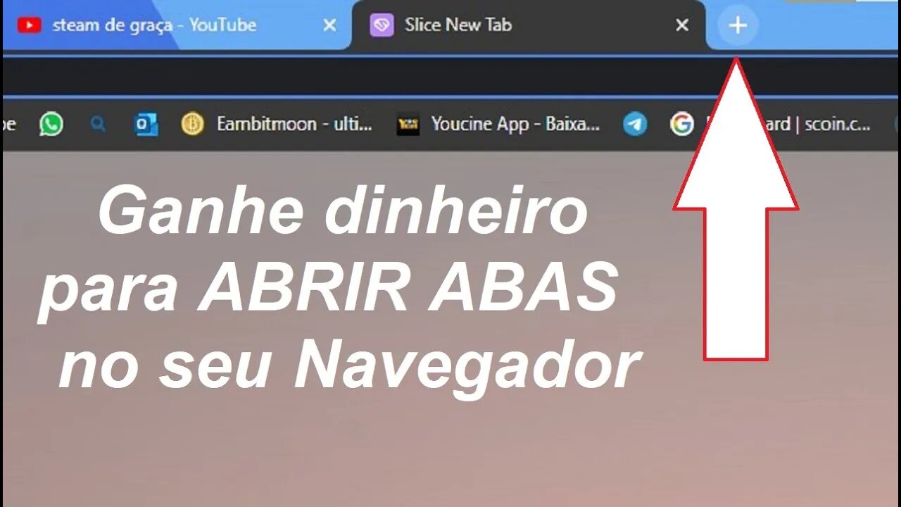 Ganhe dinheiro quando clicar em NOVA ABA no Google Chrome AddSlice