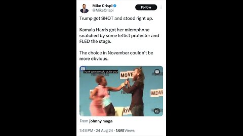 Harris Gets Microphone Taken And Leaves Stage.
