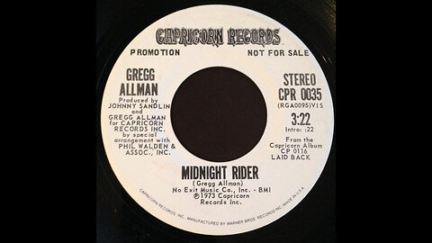 GREG ALLMAN--MIDNIGHT RIDER