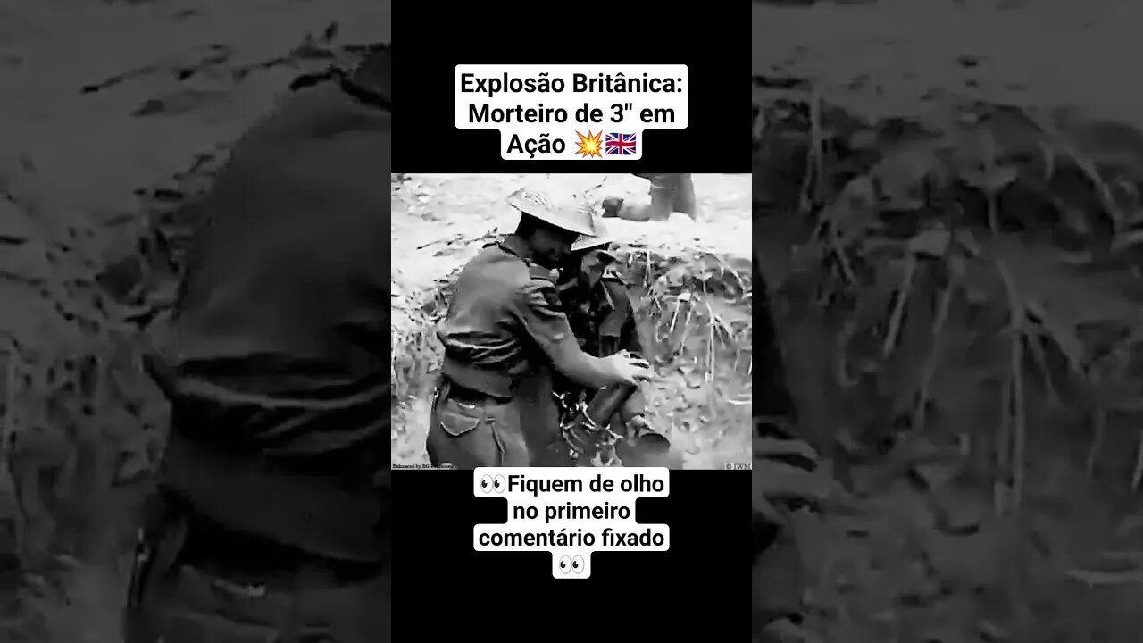 Explosão Britânica: Morteiro de 3" em Ação 💥🇬🇧 #war #guerra #ww2