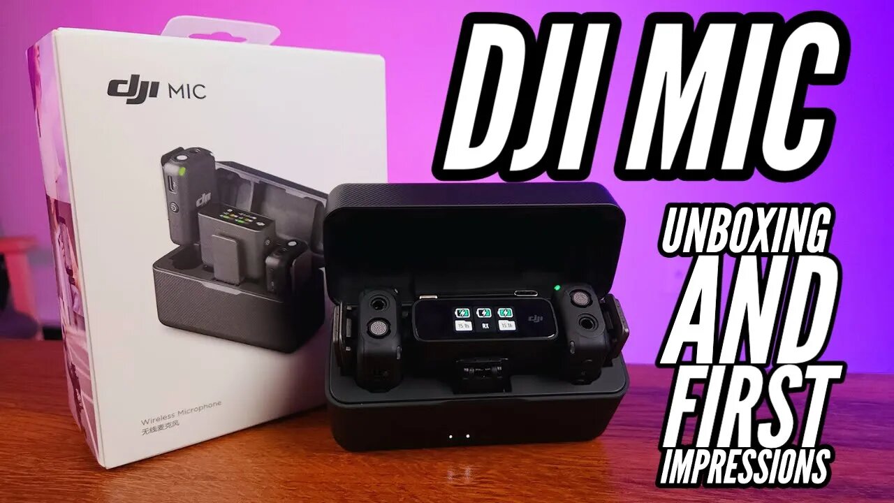 DJI Mic Dual Channel Wireless Mic Unboxing and First Impressions