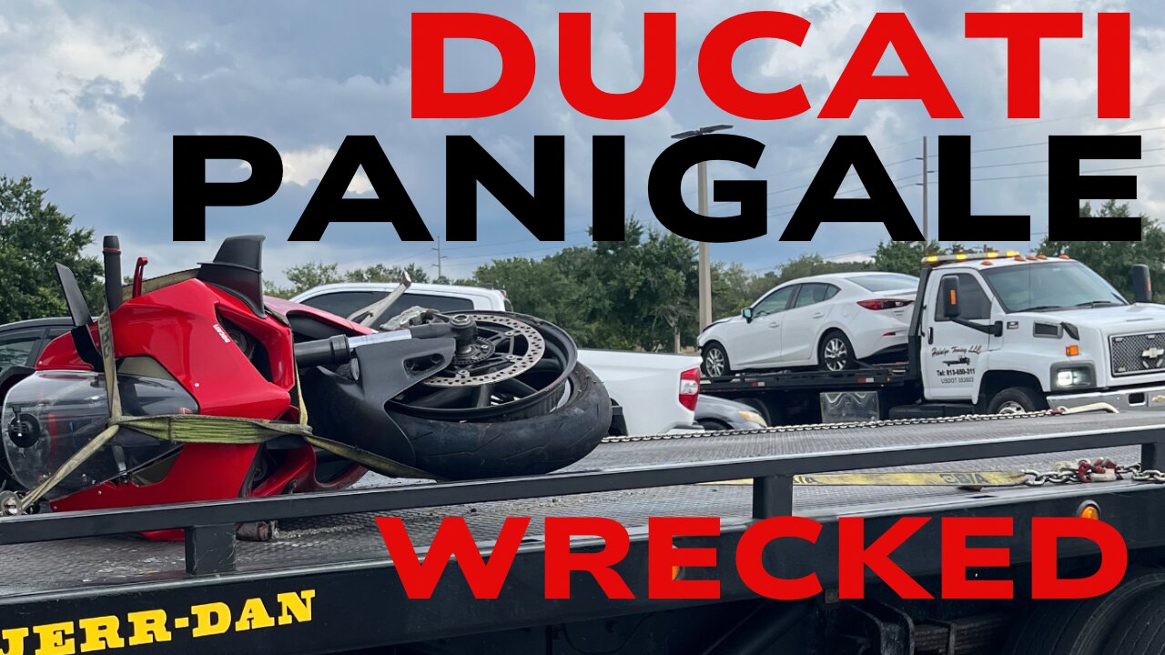 Wrecked motorcycle Ducati panigale