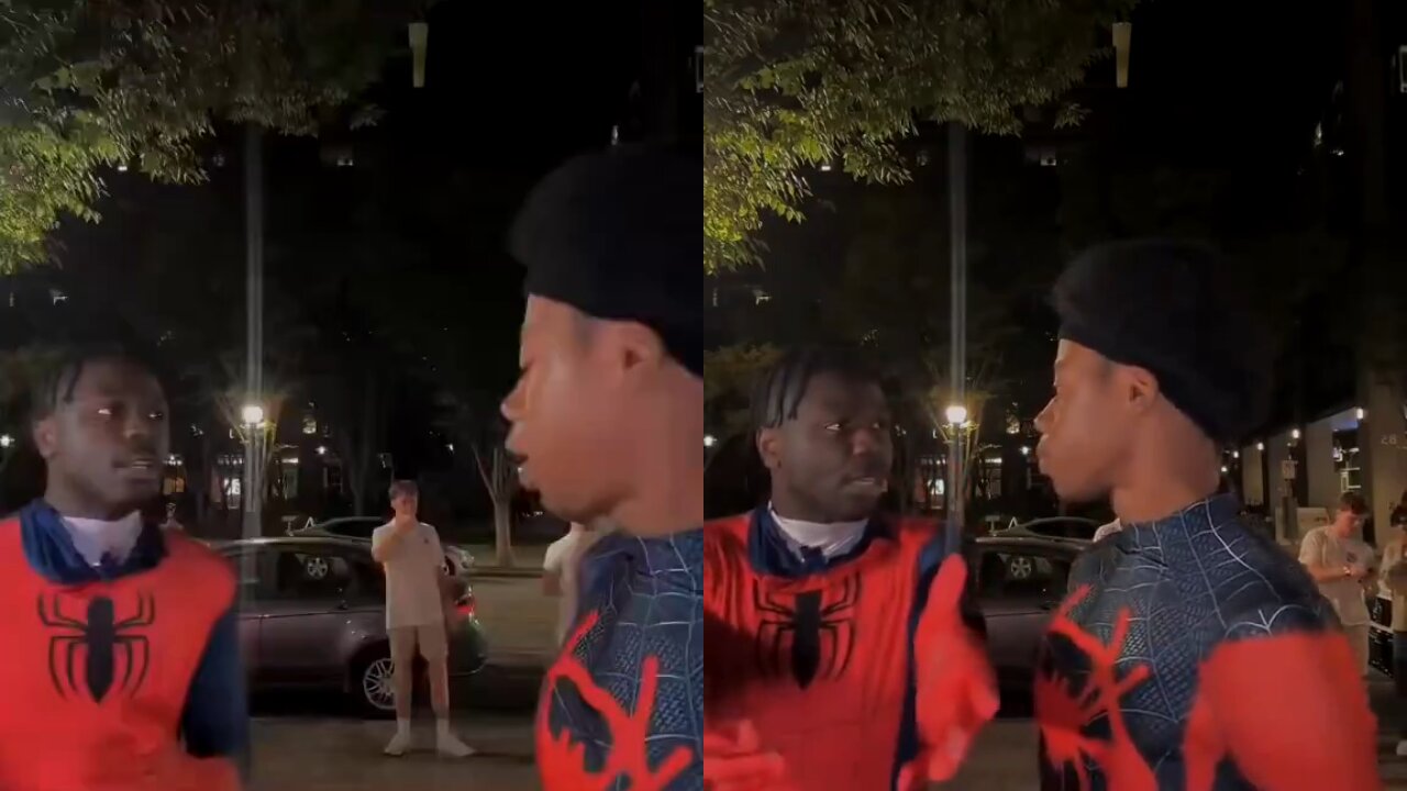 NPC Miles Morales Fights Another NPC Spiderman For Trying to Steal His Job on TikTok Live