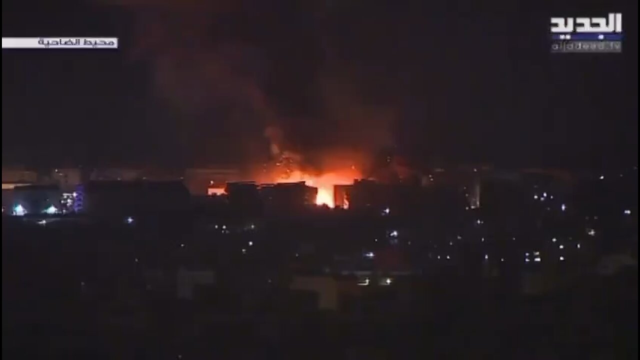 IDF attacks munitions in Beirut.