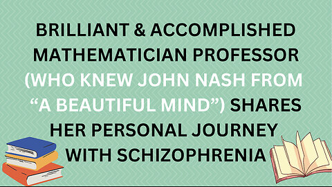 FASCINATING INTERVIEW WITH AUTHOR & MATHEMATICIAN DIANA DIRKBY ON HER LIFE & SCHIZOPHRENIA