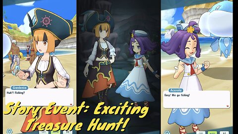 Pokemon Masters EX: Story Event; Exciting Treasure hunt