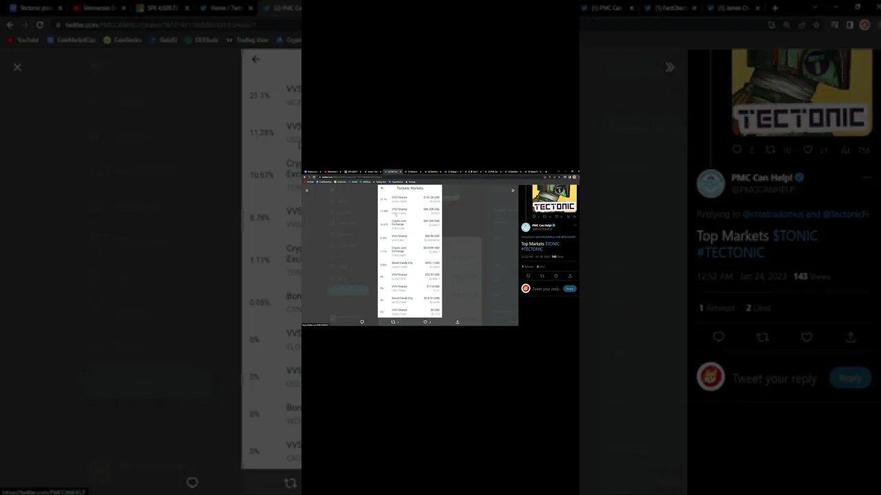 TECTONIC MASSIVE VOLUME ON CRONOS ECOSYSTEM!!