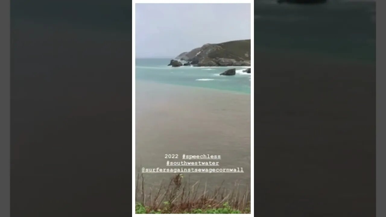 Raw sewage pumped into clear blue Cornish sea turns it brown