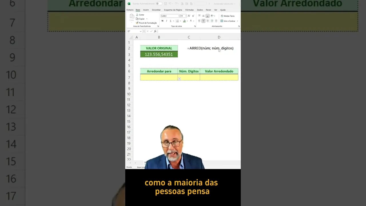 Domine o Excel do Aprendiz ao Genius | Função ARRED | #Shorts #viral #viralshorts