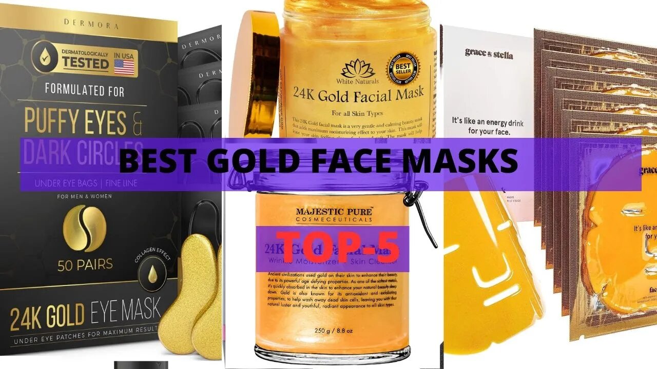 Best Gold Face Masks that can Give You a Youthful Glow