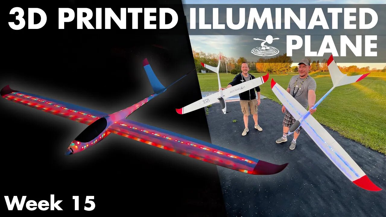 Huge 3D Printed Illuminated Plane