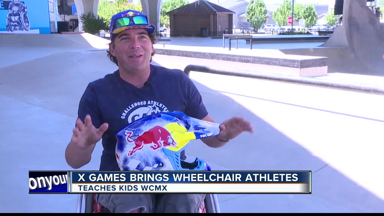 Wheelchair athletes coming, teaching kids for Road to X Games