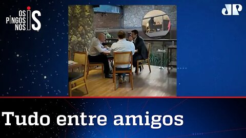 Alexandre de Moraes almoça com Maia e vice de João Doria