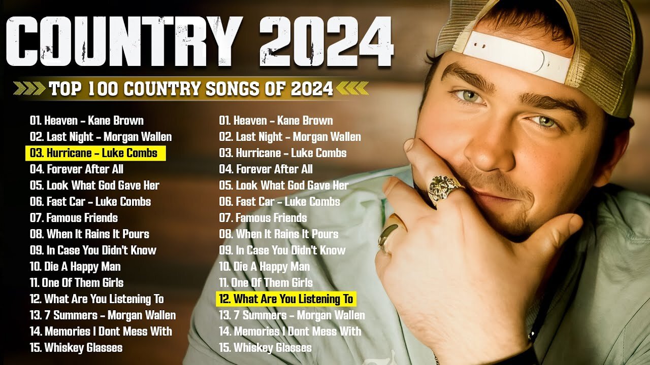 Country Music 2024 🤠 Luke Combs, Morgan Wallen, Brett Young, Kane Brown, Jason Aldean