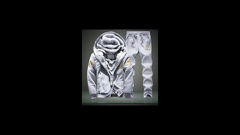 Men’s Casual Tracksuit: Full Zip Running Jogging Athletic Set