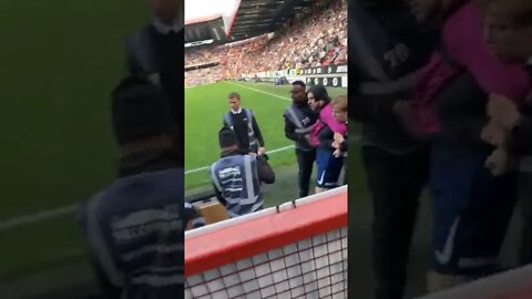 JME takes TikToker's phone (You're a Jokeman) as he invaded the Pitch at Sidemen Charity Match 2022.