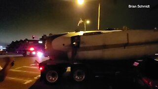 F-14 fighter jet driven through Coronado