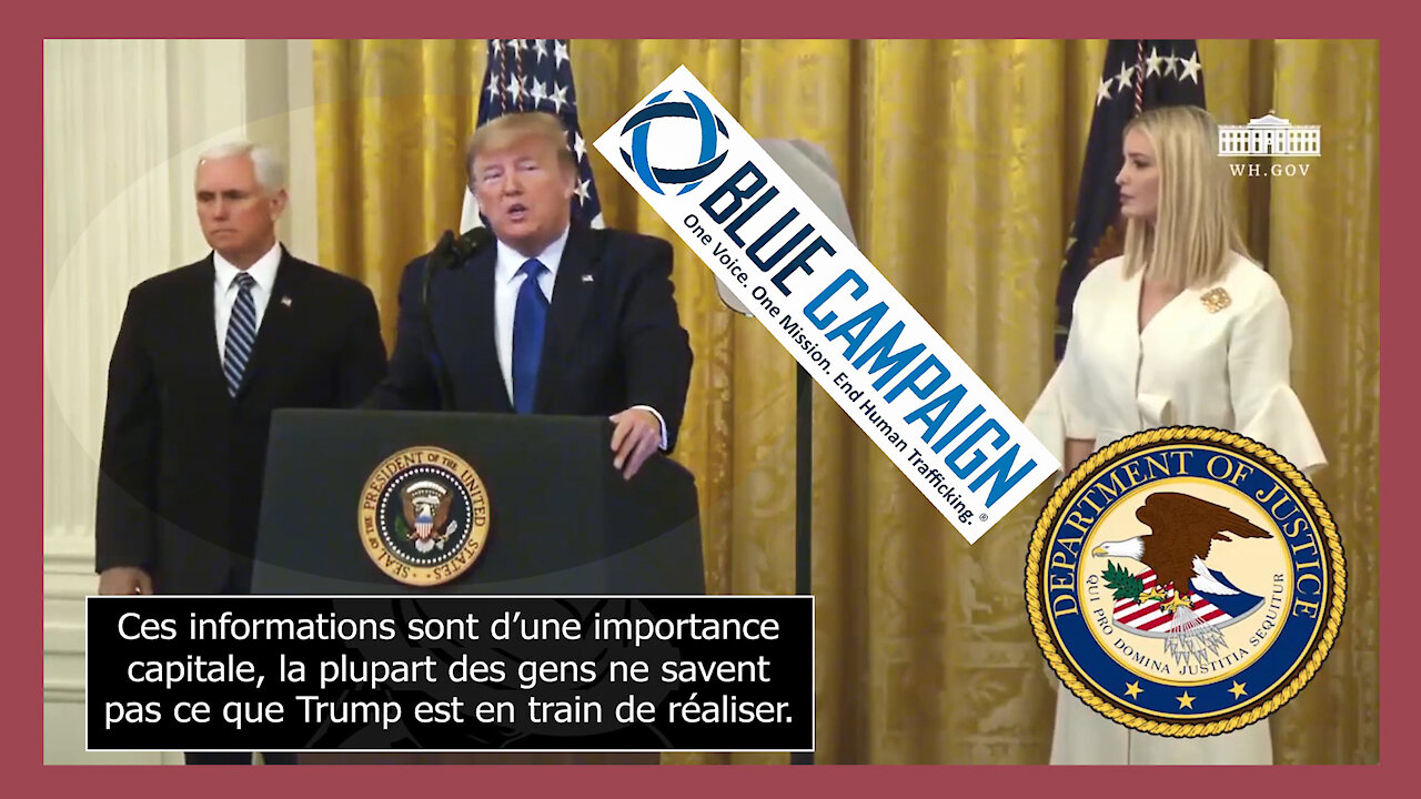D.Trump / "Nous allons éradiquer le trafic des êtres humains de la surface de la terre" 30.01.2020