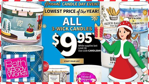 Bath & Bodyworks | CANDLE DAY 2022 CANDLES ARE ONLINE NOW | LOW PRICE |#bathandbodyworks #candleday