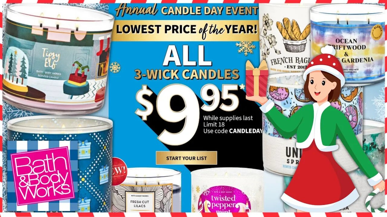 Bath & Bodyworks | CANDLE DAY 2022 CANDLES ARE ONLINE NOW | LOW PRICE |#bathandbodyworks #candleday