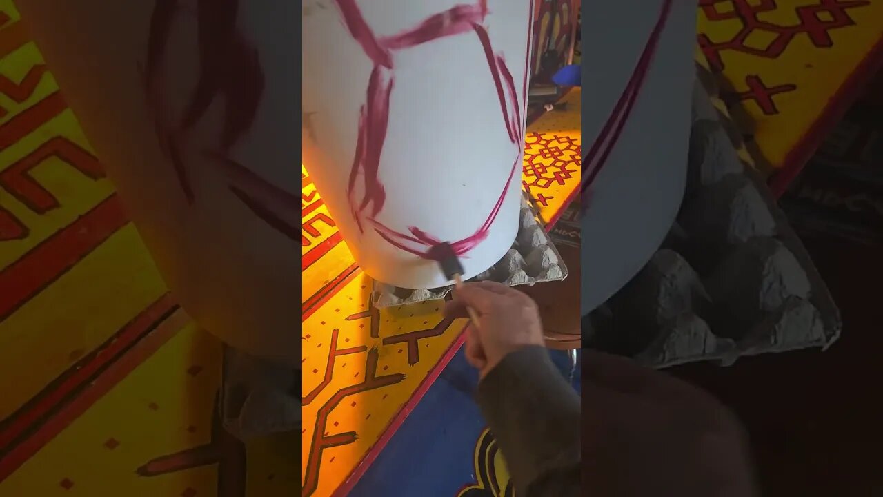 PAINTED A GARBAGE CAN