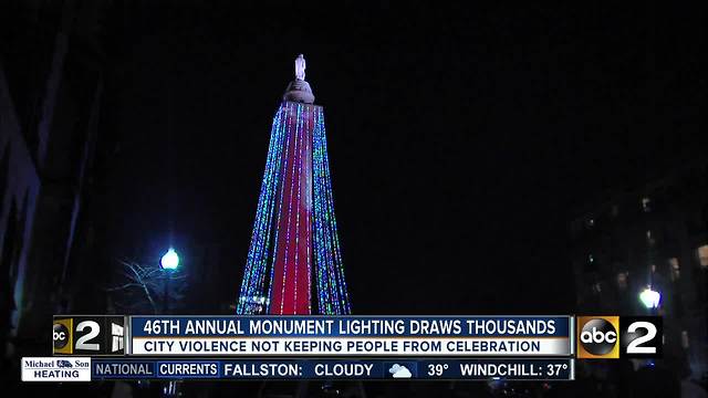 Annual lighting of the Washington Monument kicks off in Mount Vernon