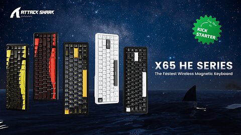 ATTACK SHARK X65 HE & X65PRO HE, Rapid Trigger Keyboard